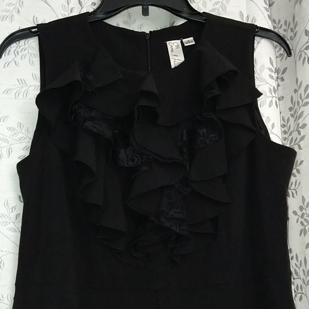 2/$3 Black ruffle lace bust dress.
